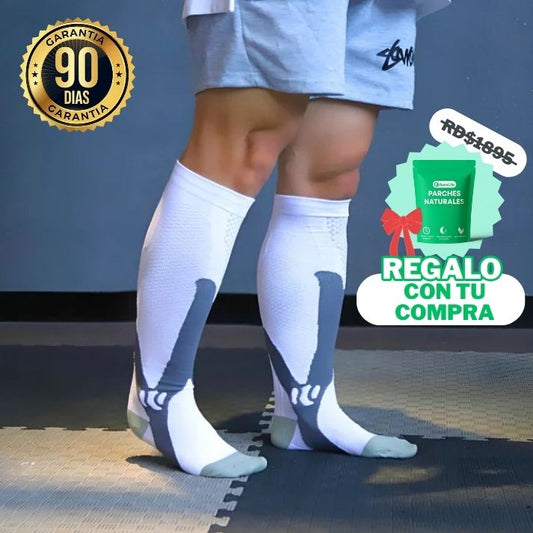 Medias de Compresión Premium Comfort + Parches para dolor articular - Aura Life™