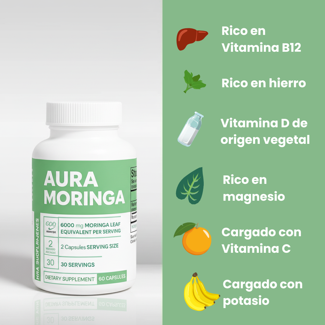 Aura Moringa - Equilibra tu cuerpo y tu mente con la reducción natural de los niveles de cortisol
